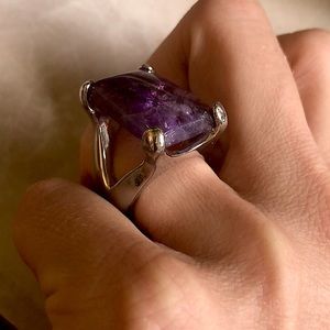 Amethyst Ring Large size 8